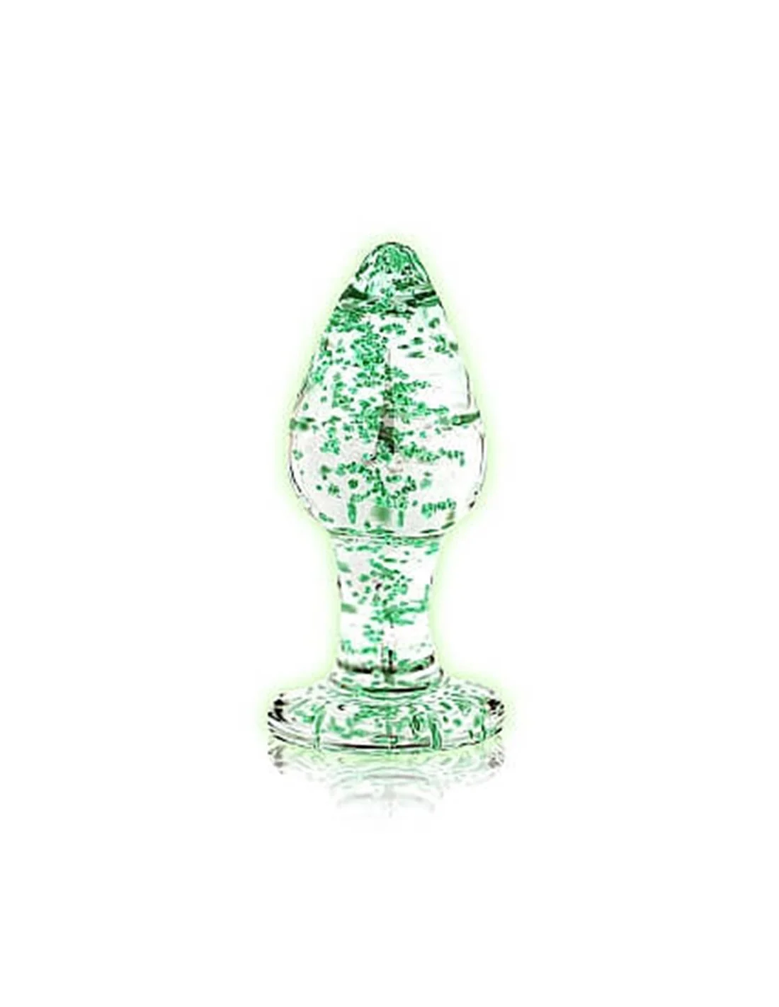 Ouch! Ouch Glass Butt Plug Glow In The Dark Large Clear 1 Ouch! Ouch Glass Butt Plug Glow In The Dark Large Clear