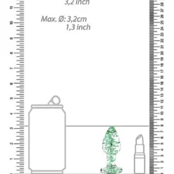 Ouch! Ouch Glass Butt Plug Glow In The Dark Medium Clear -Aanbiedingen Masturbators Winkel ouch glass butt plug glow in the dark medium clear 3