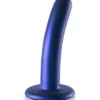 Ouch! Ouch Smooth G-spot Dildo 12 Cm Metallic Blue