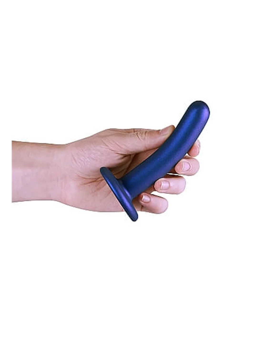 Ouch! Ouch Smooth G-spot Dildo 12 Cm Metallic Blue 5 Ouch! Ouch Smooth G-spot Dildo 12 Cm Metallic Blue - Afbeelding 5