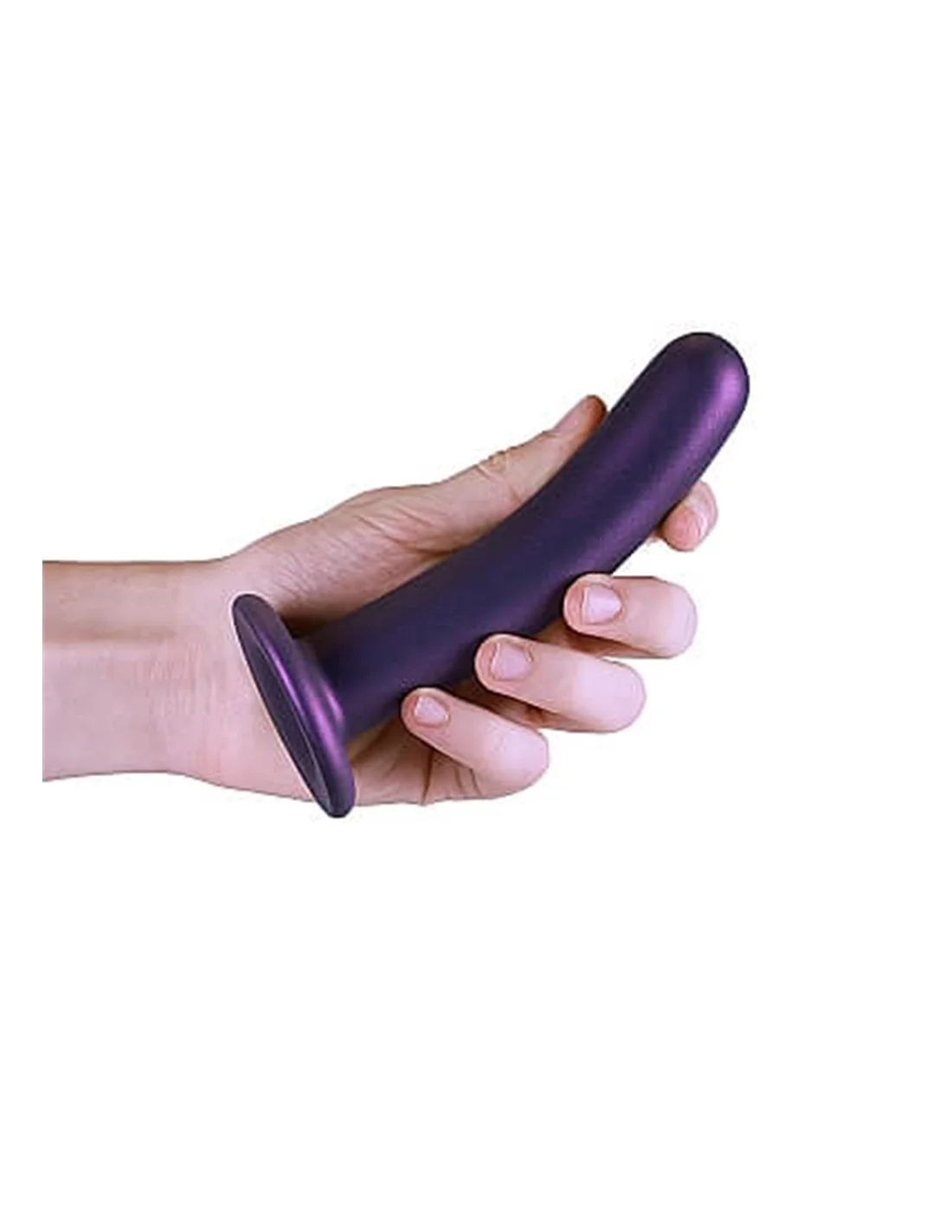 Ouch! Ouch Smooth G-spot Dildo 14.5 Cm Metallic Purple 6 Ouch! Ouch Smooth G-spot Dildo 14.5 Cm Metallic Purple - Afbeelding 6