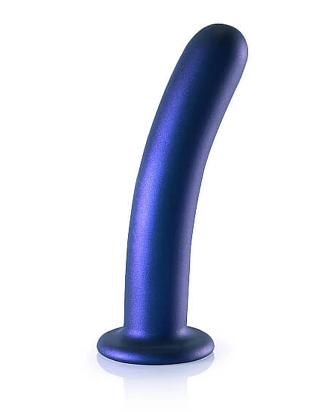 Ouch! Ouch Smooth G-spot Dildo 17 Cm Metallic Blue 1 Ouch! Ouch Smooth G-spot Dildo 17 Cm Metallic Blue