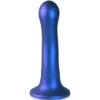 Ouch! Ouch Ultra Soft Silicone Curvy G-spot Dildo 17 Cm Metallic Blue