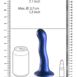 Ouch! Ouch Ultra Soft Silicone Curvy G-spot Dildo 17 Cm Metallic Blue -Aanbiedingen Masturbators Winkel ouch ultra soft silicone curvy g spot dildo 17 cm metallic blue 4