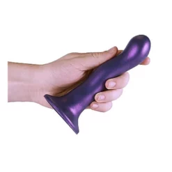 Ouch! Ouch Ultra Soft Silicone Curvy G-spot Dildo 17 Cm Metallic Purple -Aanbiedingen Masturbators Winkel ouch ultra soft silicone curvy g spot dildo 17 cm metallic purple 3