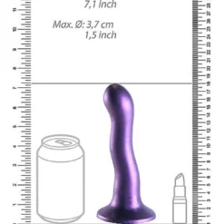 Ouch! Ouch Ultra Soft Silicone Curvy G-spot Dildo 17 Cm Metallic Purple -Aanbiedingen Masturbators Winkel ouch ultra soft silicone curvy g spot dildo 17 cm metallic purple 4