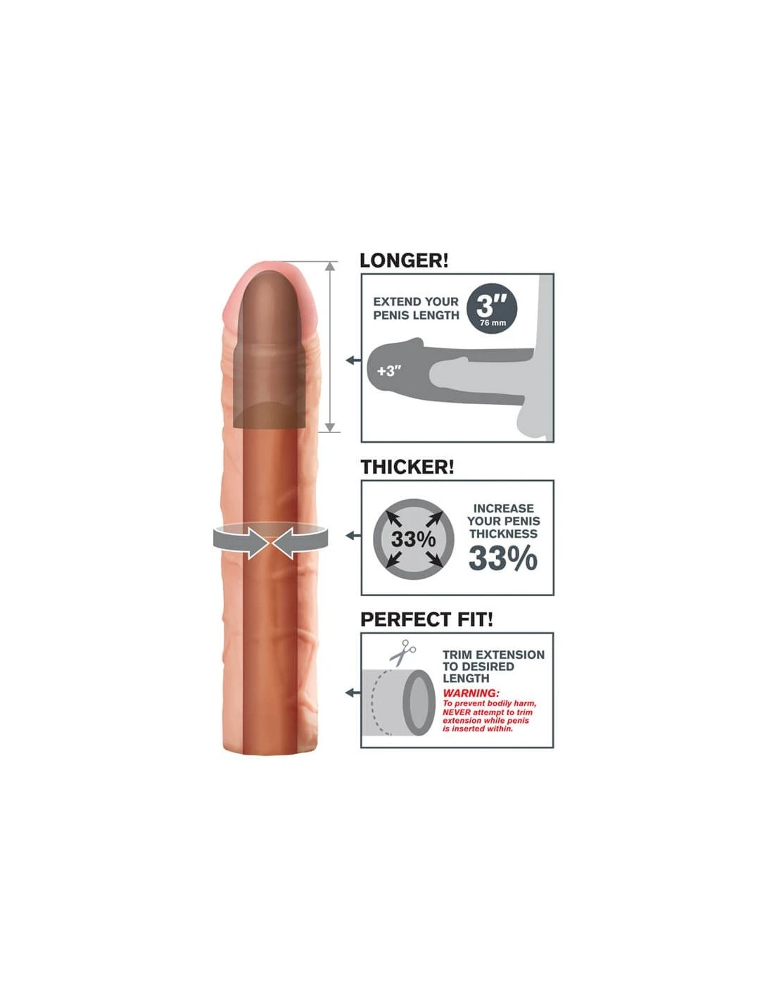 Pipedream Fantasy X-tensions Perfect 3 Extension 2 Pipedream Fantasy X-tensions Perfect 3 Extension - Afbeelding 2