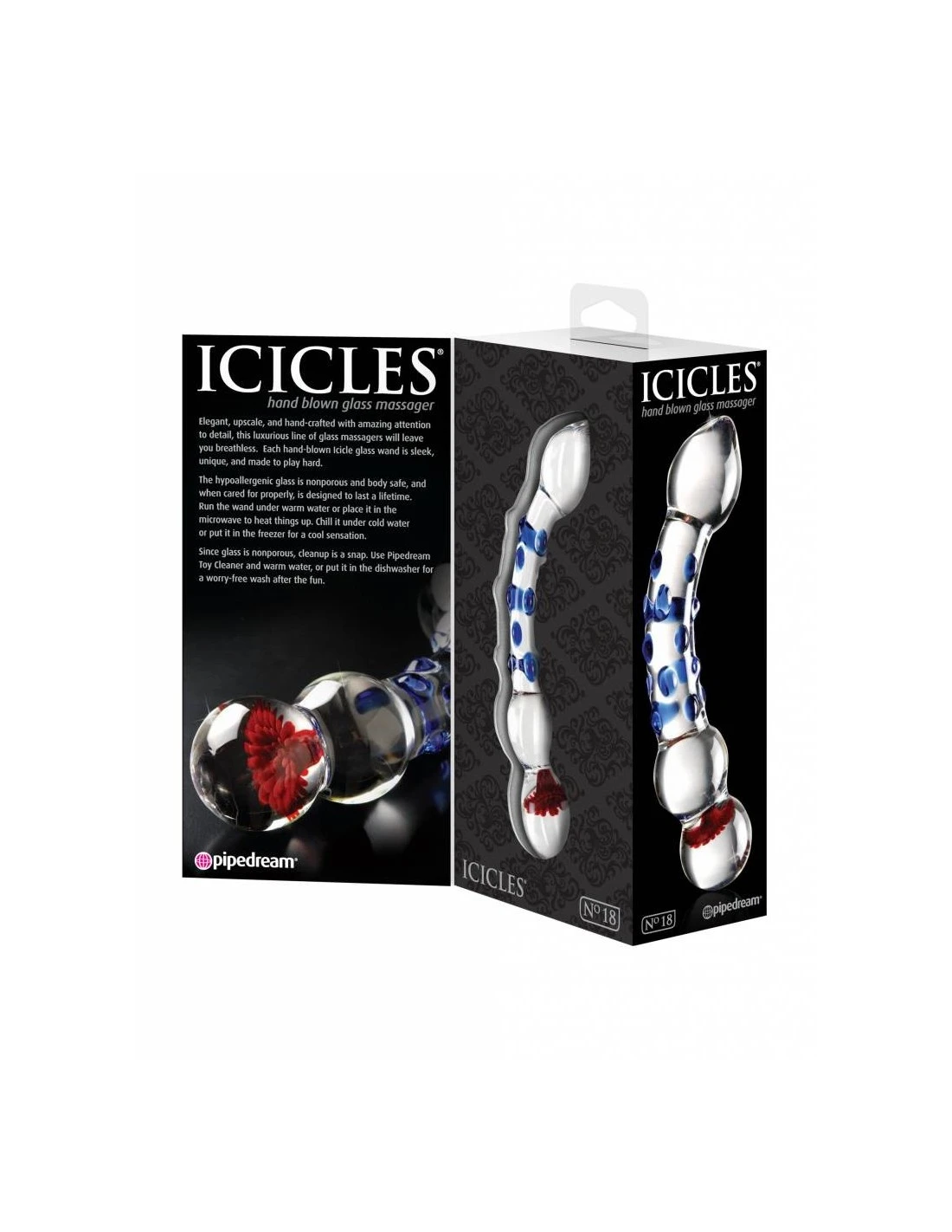 Pipedream Icicles No 18 - Hand Blown Massager 3 Pipedream Icicles No 18 - Hand Blown Massager - Afbeelding 3