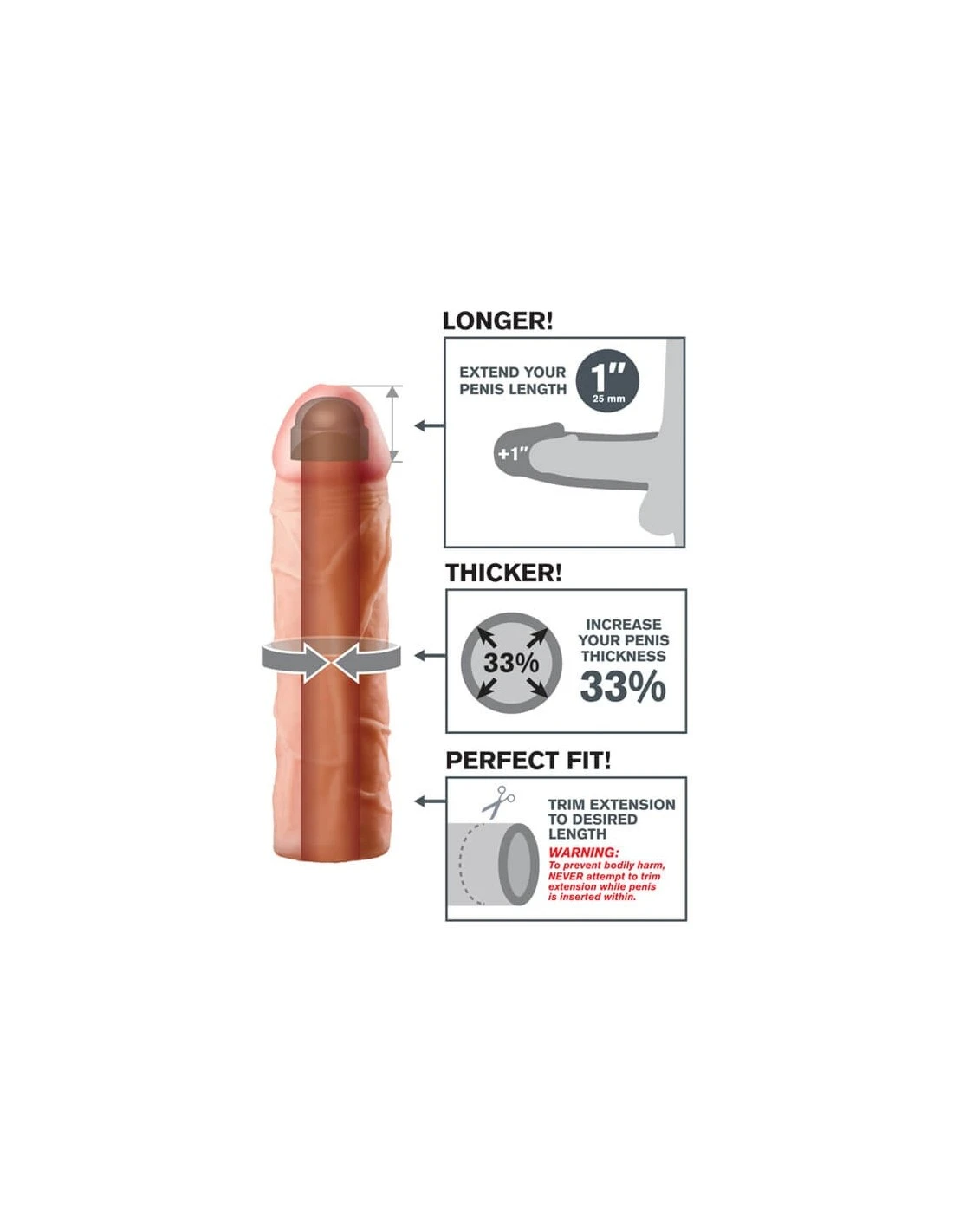 Pipedream Realistische Penissleeve 2 Pipedream Realistische Penissleeve - Afbeelding 2