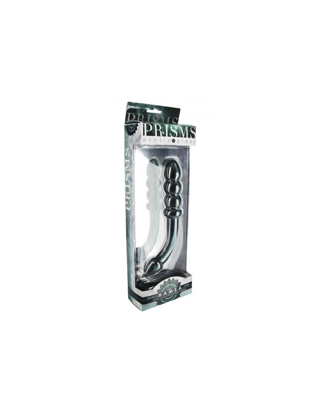 Prisms Erotic Glass Hamsa G-spot – Prostaat Dildo Smoky Jade 2 Prisms Erotic Glass Hamsa G-spot – Prostaat Dildo Smoky Jade - Afbeelding 2