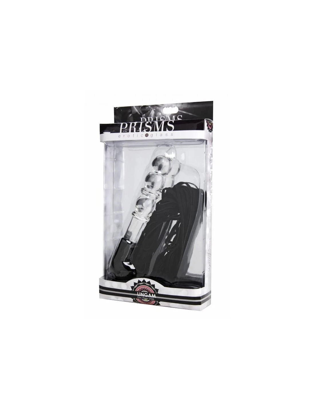 Prisms Erotic Glass Lingam Glazen Dildo Met Zweep 2 Prisms Erotic Glass Lingam Glazen Dildo Met Zweep - Afbeelding 2