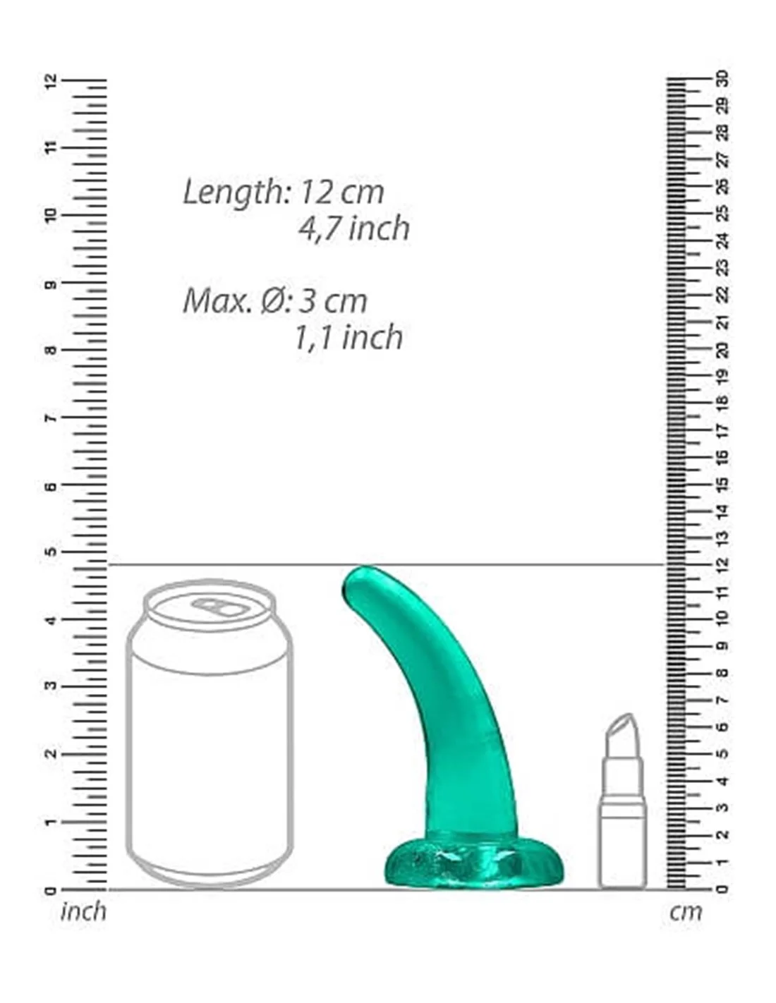 RealRock 11.5 Cm Non Realistic Dildo Suction Cup Green 5 RealRock 11.5 Cm Non Realistic Dildo Suction Cup Green - Afbeelding 5