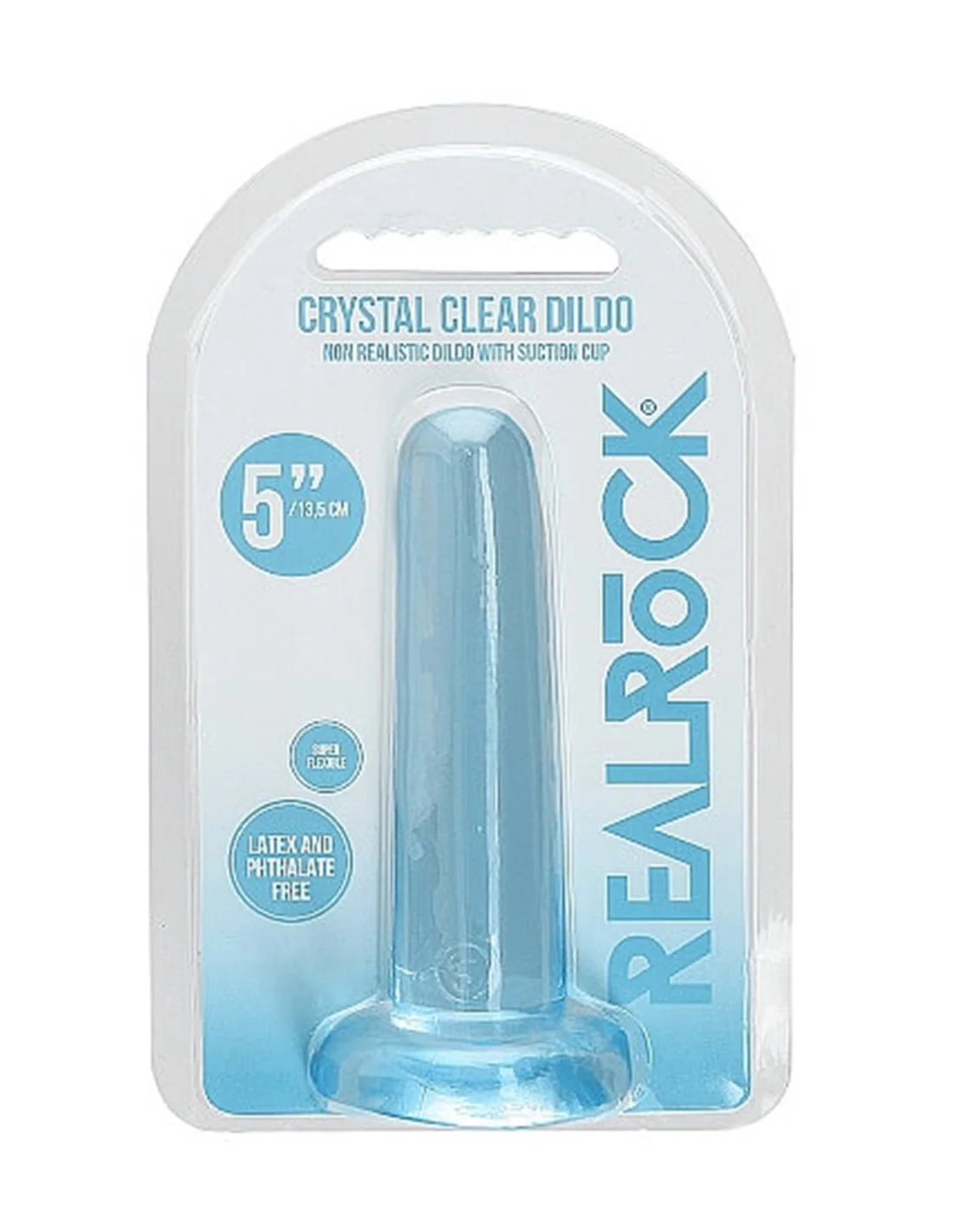 RealRock 13.5 Cm Non Realistic Dildo Suction Cup Blue 5 RealRock 13.5 Cm Non Realistic Dildo Suction Cup Blue - Afbeelding 5