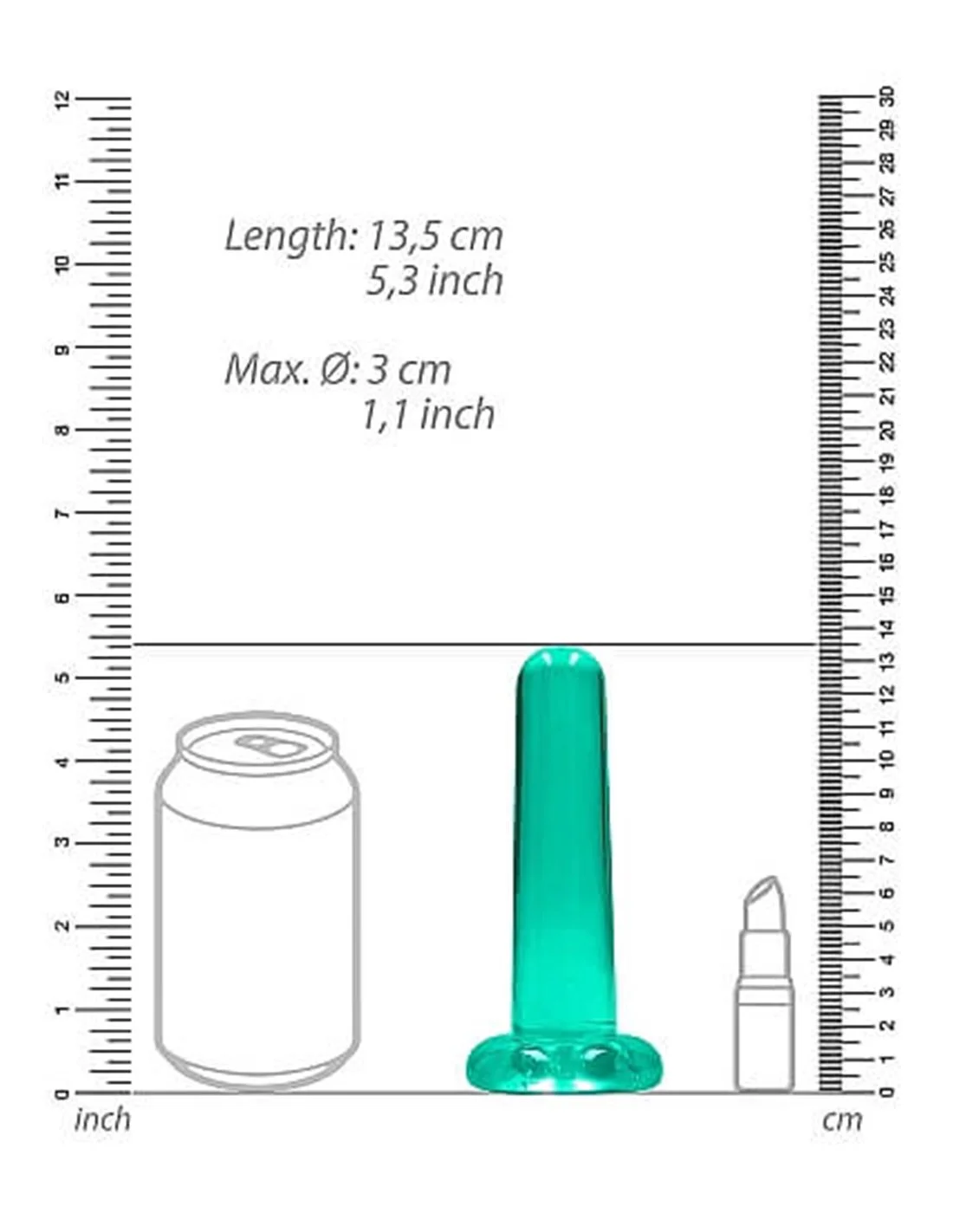 RealRock 13.5 Cm Non Realistic Dildo Suction Cup Green 5 RealRock 13.5 Cm Non Realistic Dildo Suction Cup Green - Afbeelding 5