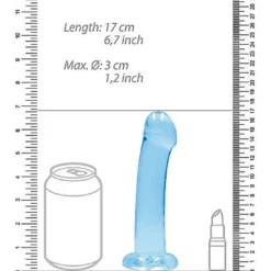 RealRock 17 Cm Non Realistic Dildo Suction Cup Blue -Aanbiedingen Masturbators Winkel realrock 17 cm non realistic dildo suction cup blue 3