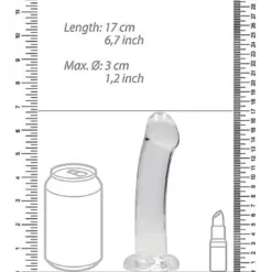 RealRock 17 Cm Non Realistic Dildo Suction Cup Clear 8 RealRock 17 Cm Non Realistic Dildo Suction Cup Clear -Aanbiedingen Masturbators Winkel realrock 17 cm non realistic dildo suction cup clear 3