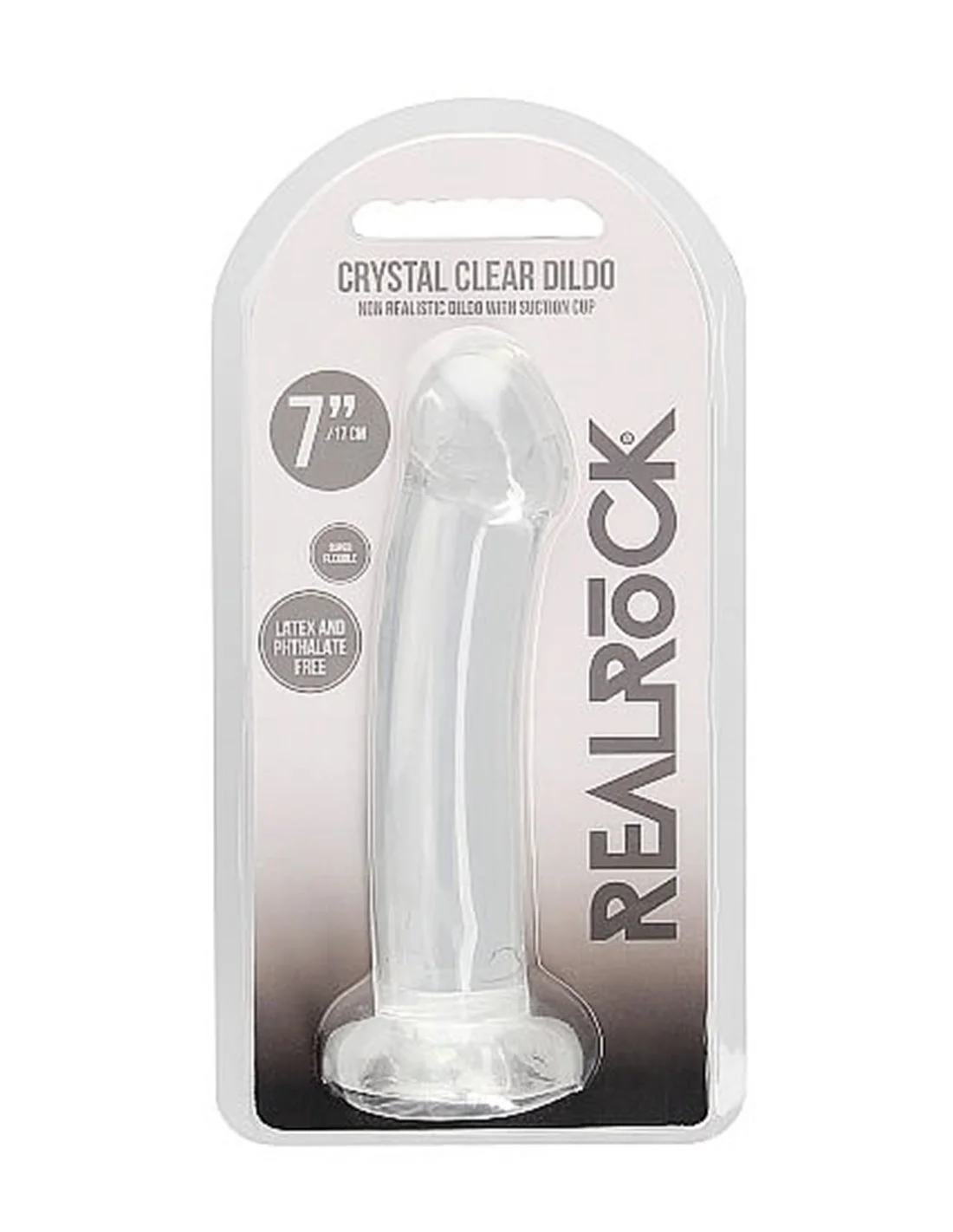 RealRock 17 Cm Non Realistic Dildo Suction Cup Clear 5 RealRock 17 Cm Non Realistic Dildo Suction Cup Clear - Afbeelding 5