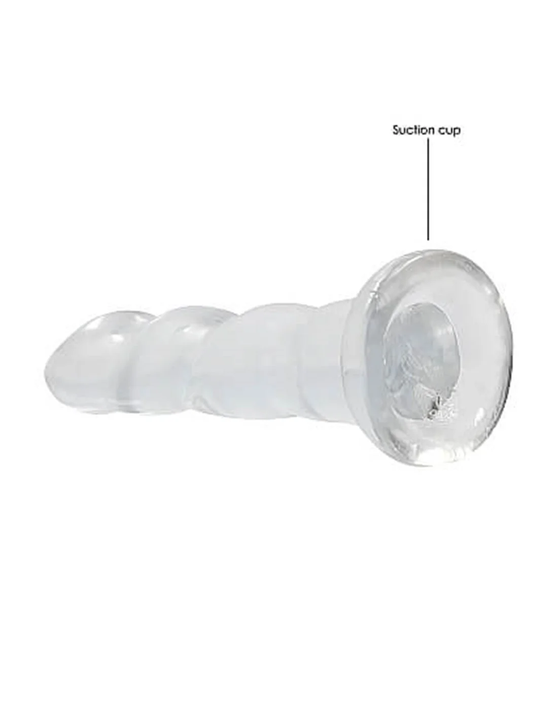 RealRock Non Realistic Dildo Suction Cup 17 Cm Clear 3 RealRock Non Realistic Dildo Suction Cup 17 Cm Clear - Afbeelding 3