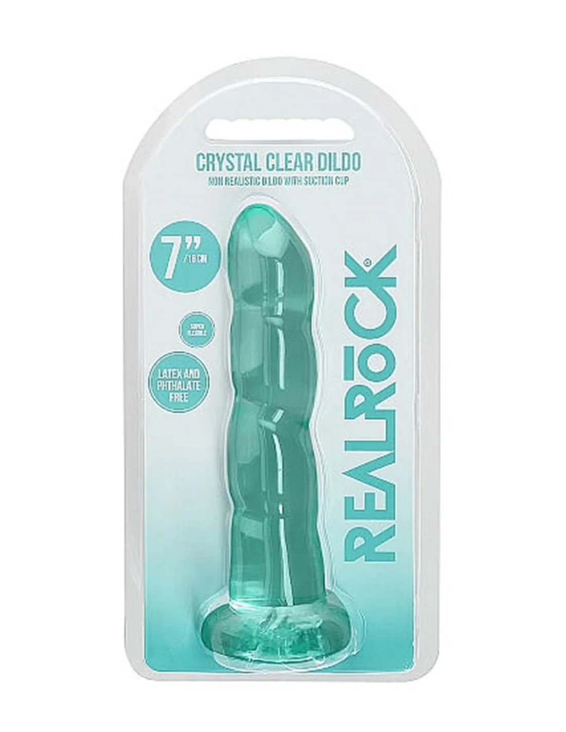 RealRock Non Realistic Dildo Suction Cup 17 Cm Green 6 RealRock Non Realistic Dildo Suction Cup 17 Cm Green - Afbeelding 6