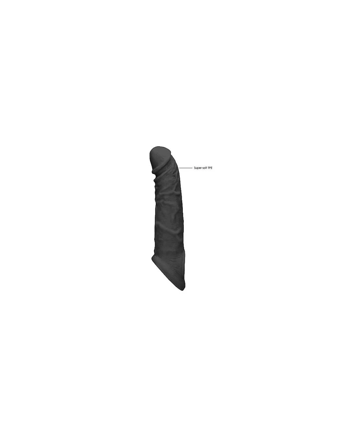 RealRock Penis Sleeve 8 Black 2 RealRock Penis Sleeve 8 Black - Afbeelding 2