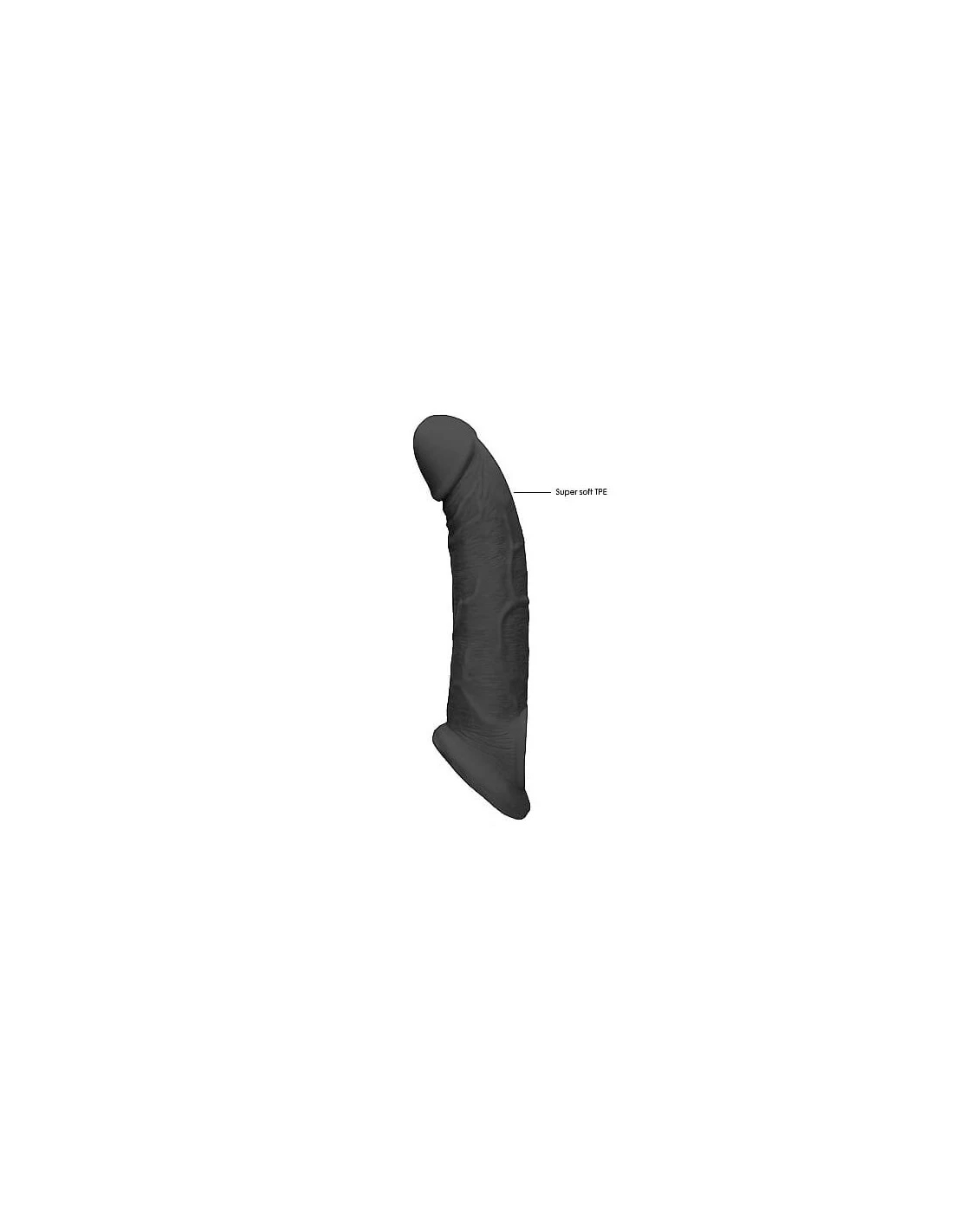 RealRock Penis Sleeve 9 Black 2 RealRock Penis Sleeve 9 Black - Afbeelding 2