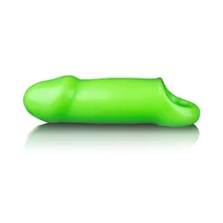 RealRock Smooth Stretchy Penis Sleeve GitD Neon Green
