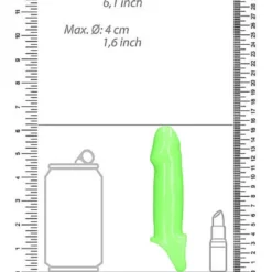RealRock Smooth Stretchy Penis Sleeve GitD Neon Green 8 RealRock Smooth Stretchy Penis Sleeve GitD Neon Green -Aanbiedingen Masturbators Winkel realrock smooth stretchy penis sleeve gitd neon green 3