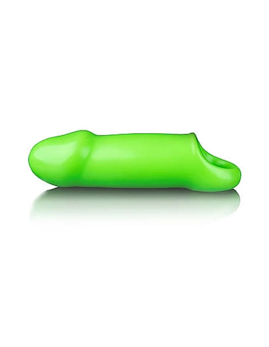 RealRock Smooth Stretchy Penis Sleeve GitD Neon Green 1 RealRock Smooth Stretchy Penis Sleeve GitD Neon Green