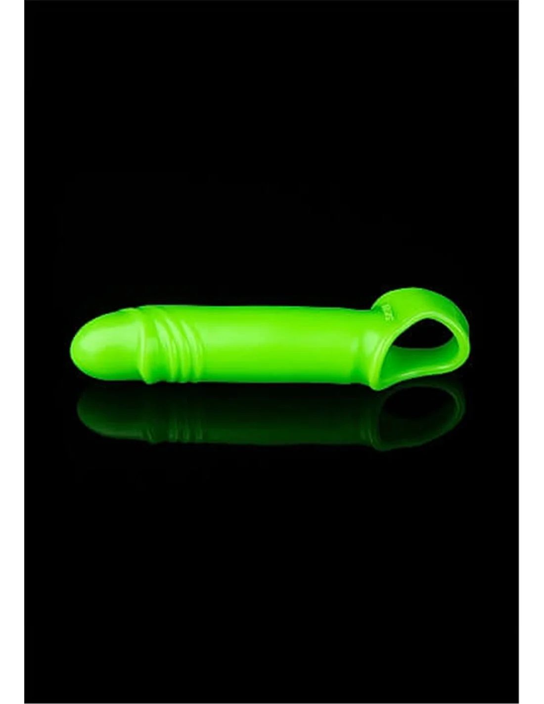 RealRock Smooth Stretchy Penis Sleeve Glow In The Dark Neon Green 2 RealRock Smooth Stretchy Penis Sleeve Glow In The Dark Neon Green - Afbeelding 2