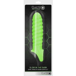 RealRock Swirl Stretchy Penis Sleeve Glow In The Dark Neon Green 9 RealRock Swirl Stretchy Penis Sleeve Glow In The Dark Neon Green -Aanbiedingen Masturbators Winkel realrock swirl stretchy penis sleeve glow in the dark neon green 4