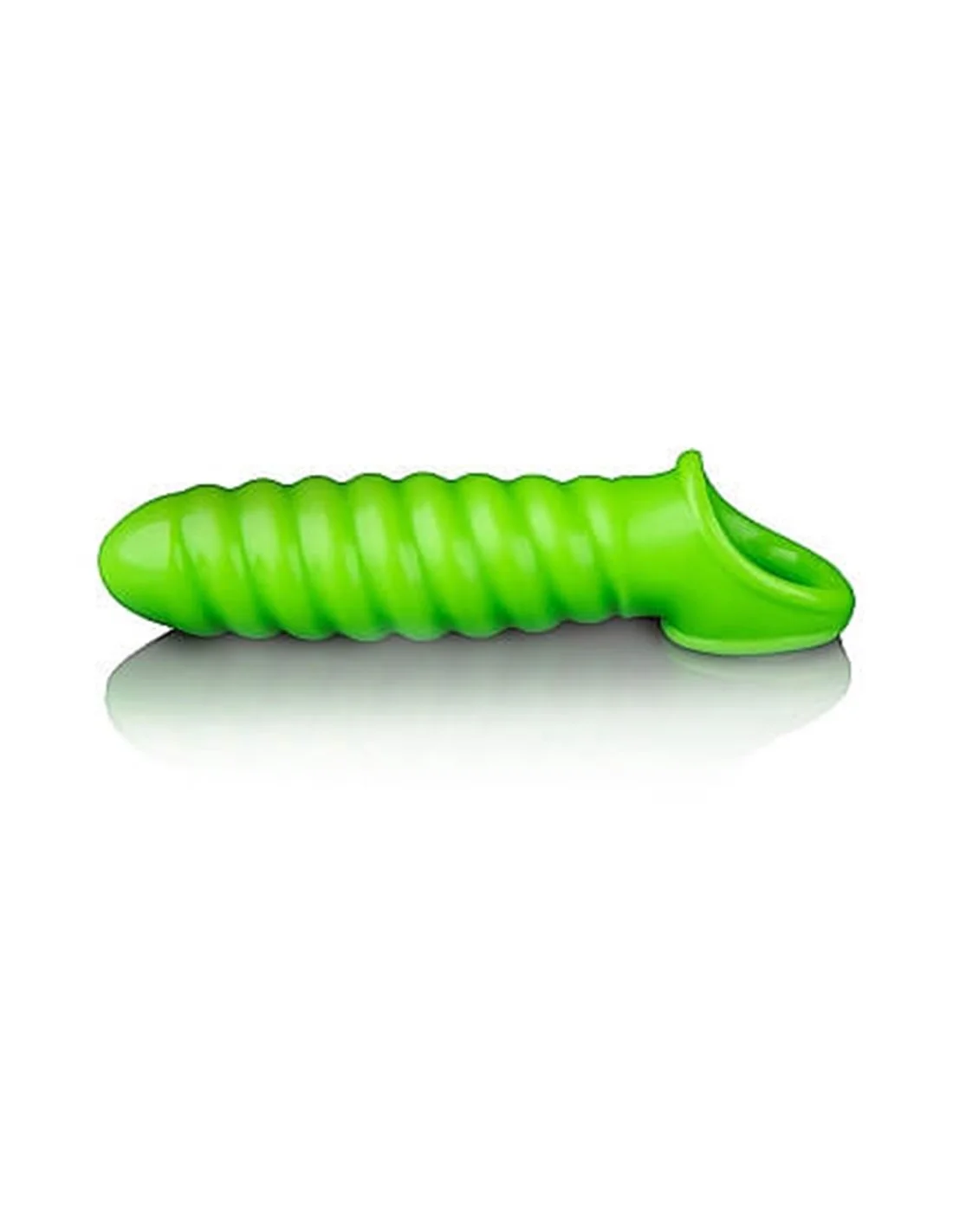 RealRock Swirl Stretchy Penis Sleeve Glow In The Dark Neon Green 1 RealRock Swirl Stretchy Penis Sleeve Glow In The Dark Neon Green