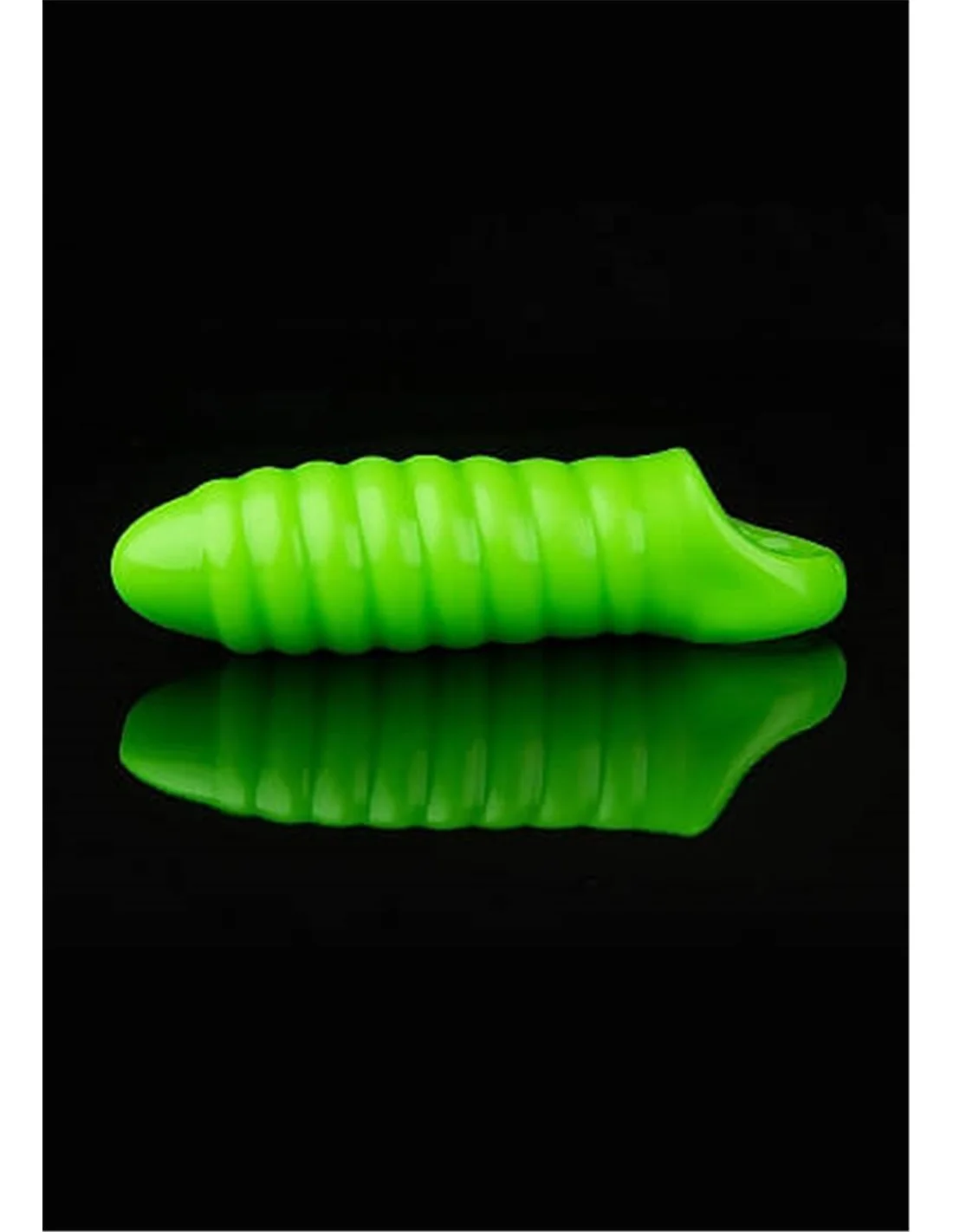 RealRock Swirl Thick Stretchy Penis Sleeve Glow In The Dark 2 RealRock Swirl Thick Stretchy Penis Sleeve Glow In The Dark - Afbeelding 2