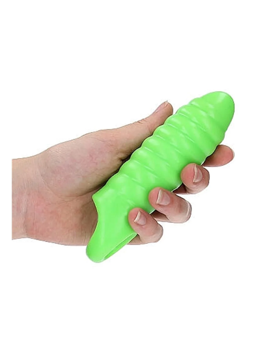 RealRock Swirl Thick Stretchy Penis Sleeve Glow In The Dark 4 RealRock Swirl Thick Stretchy Penis Sleeve Glow In The Dark - Afbeelding 4