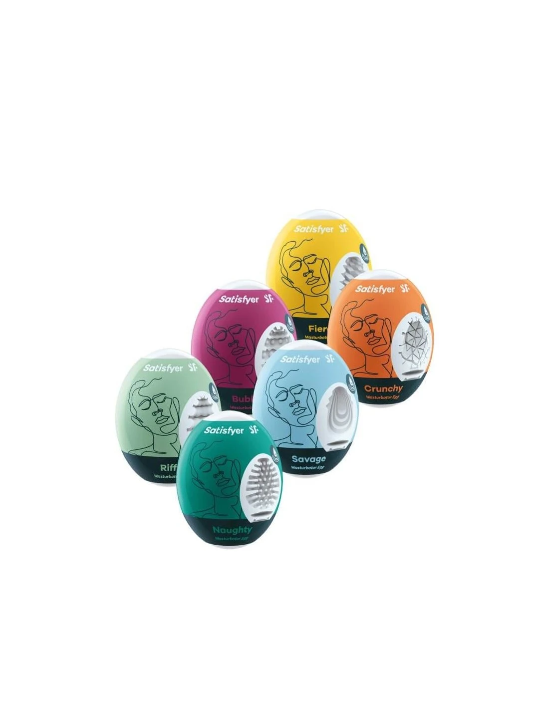 Satisfyer Masturbator Ei Set 6 Stuks 1 Satisfyer Masturbator Ei Set 6 Stuks