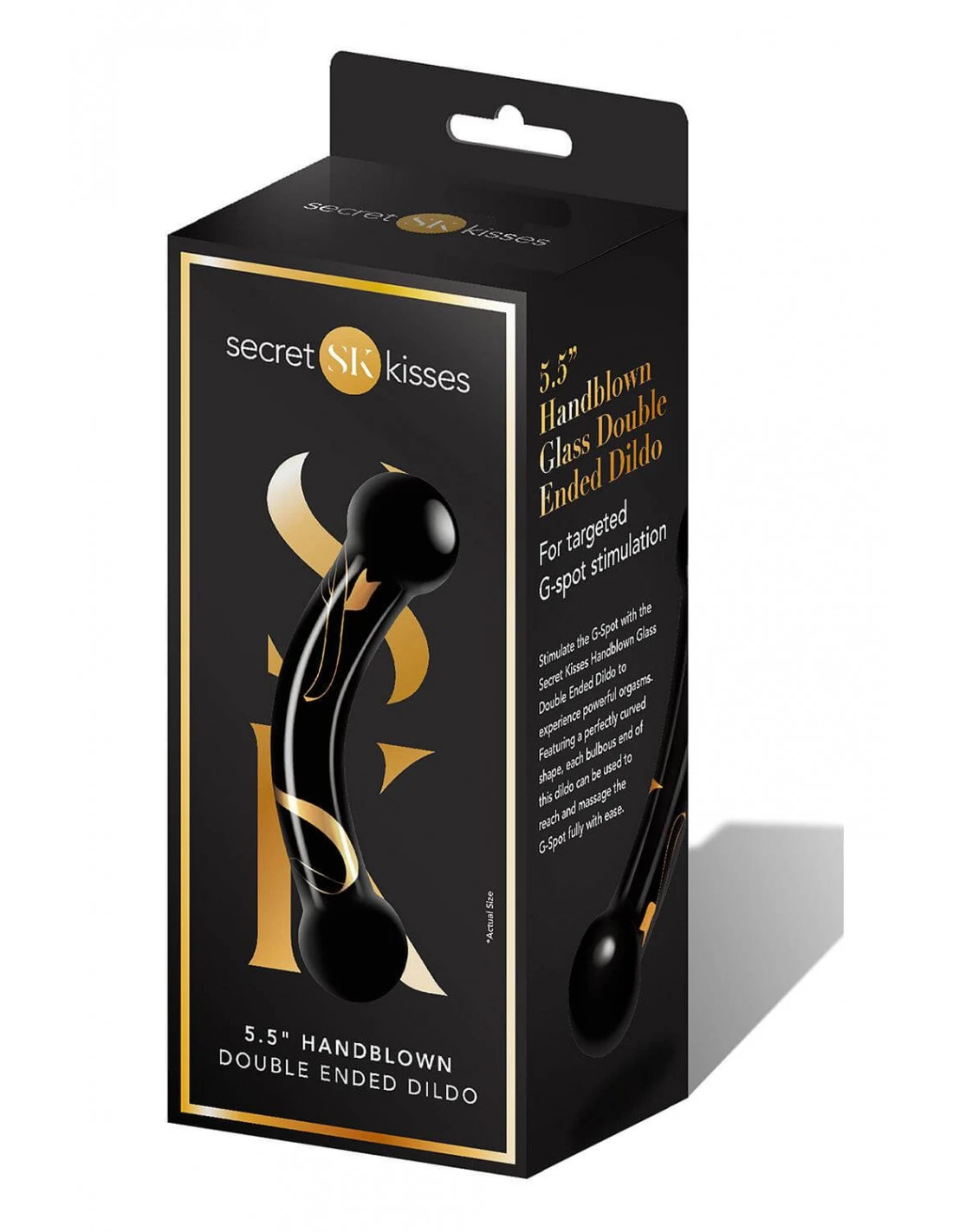 White Label Secret Kisses 5.5 Handblown Double Ended Dildo 3 White Label Secret Kisses 5.5 Handblown Double Ended Dildo - Afbeelding 3