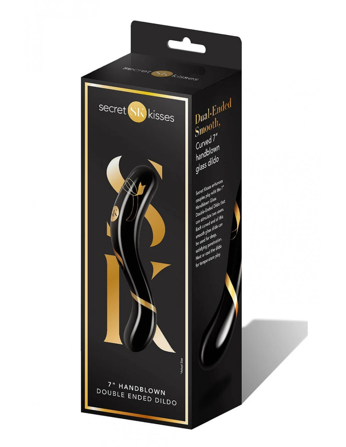 White Label Secret Kisses 7 Handblown Double Ended Dildo 3 White Label Secret Kisses 7 Handblown Double Ended Dildo - Afbeelding 3