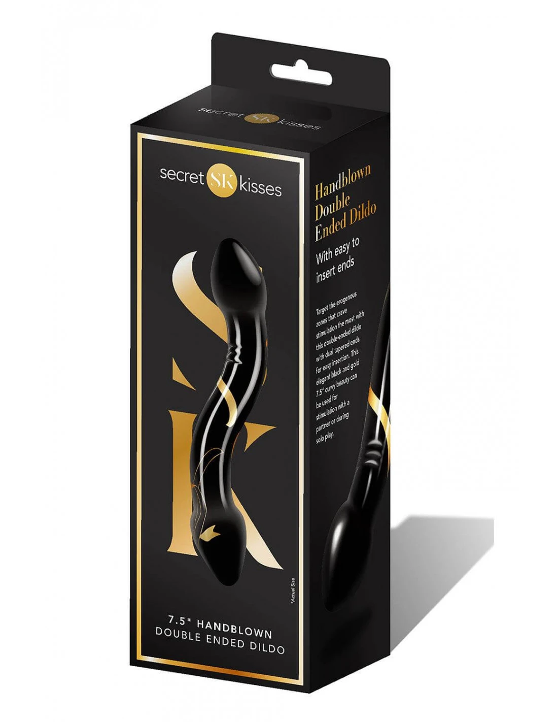 White Label Secret Kisses 7.5 Handblown Double Ended Dildo 3 White Label Secret Kisses 7.5 Handblown Double Ended Dildo - Afbeelding 3