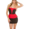 White Label Sexy Bandeau Mini Dress With Peplum