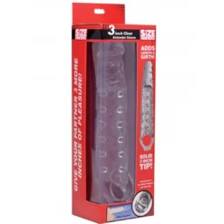 Size Matters Extender Penissleeve Met Noppen Transparant 9 Size Matters Extender Penissleeve Met Noppen Transparant -Aanbiedingen Masturbators Winkel size matters extender penissleeve met noppen transparant 4