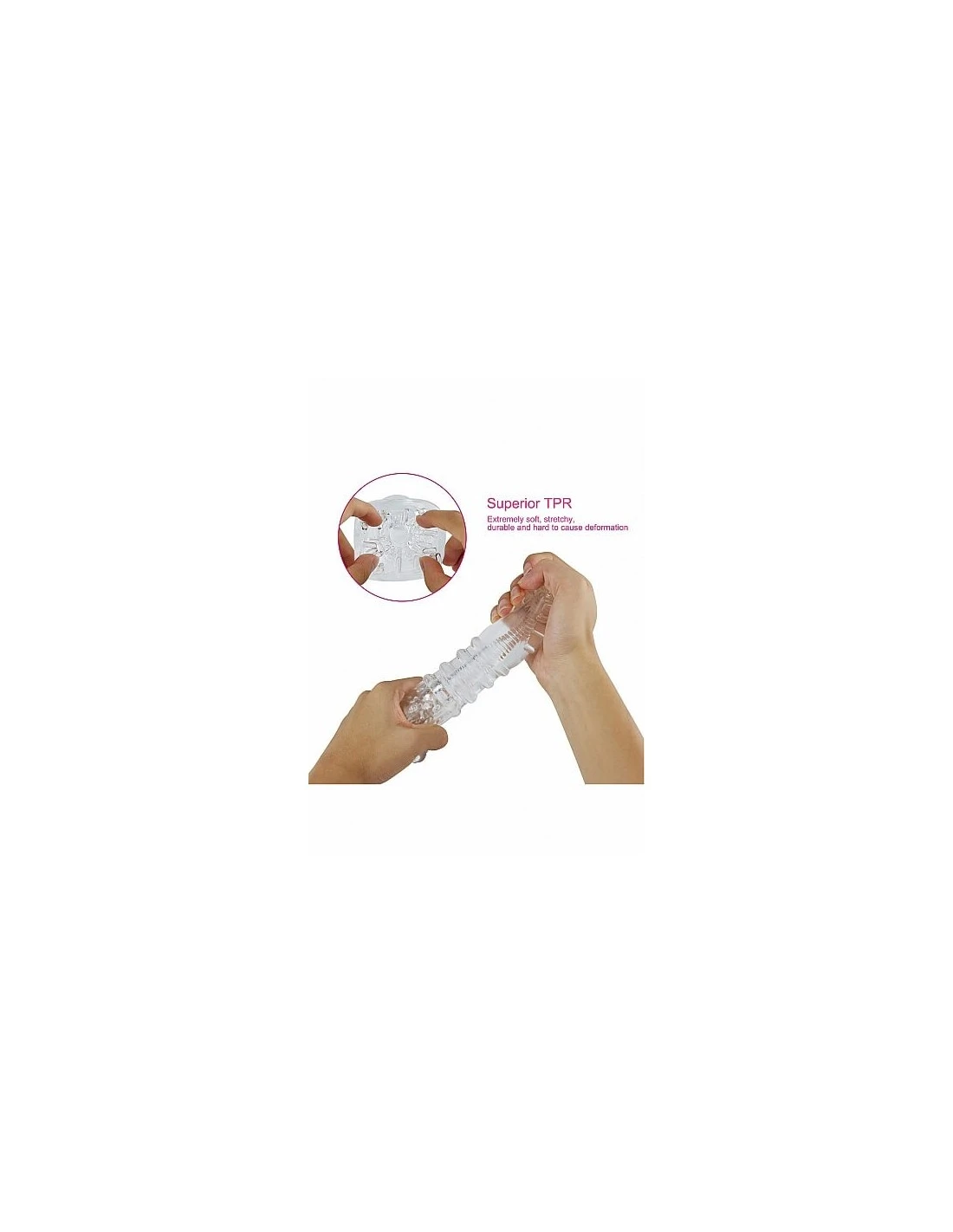 Shots Toys Sono No. 68 Stroker Clear 3 Shots Toys Sono No. 68 Stroker Clear - Afbeelding 3