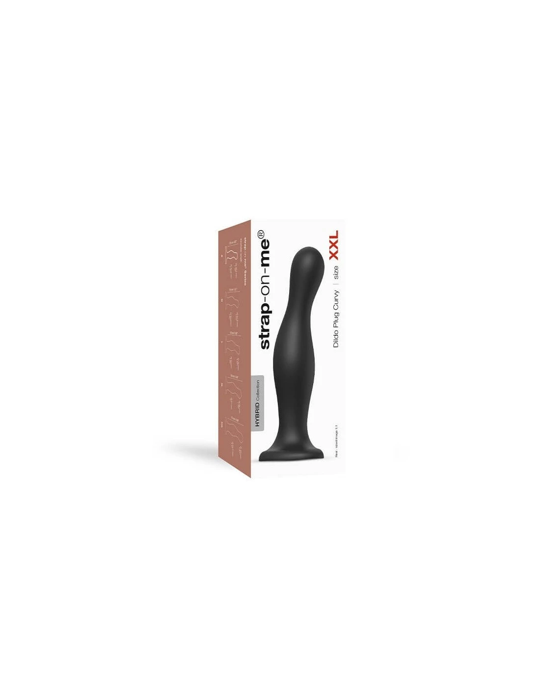 Strap-on-me Dildo Plug Curvy Black XXL 4 Strap-on-me Dildo Plug Curvy Black XXL - Afbeelding 4