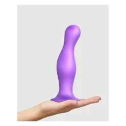 Strap-on-me Dildo Plug Curvy Metallic Purple XXL