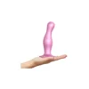 Strap-on-me Dildo Plug Curvy Metallic Sugar Pink L