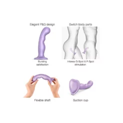 Strap-on-me Dildo Plug P & G Metallic Lilac XXL 8 Strap-on-me Dildo Plug P & G Metallic Lilac XXL -Aanbiedingen Masturbators Winkel strap on me dildo plug p g metallic lilac xxl 3