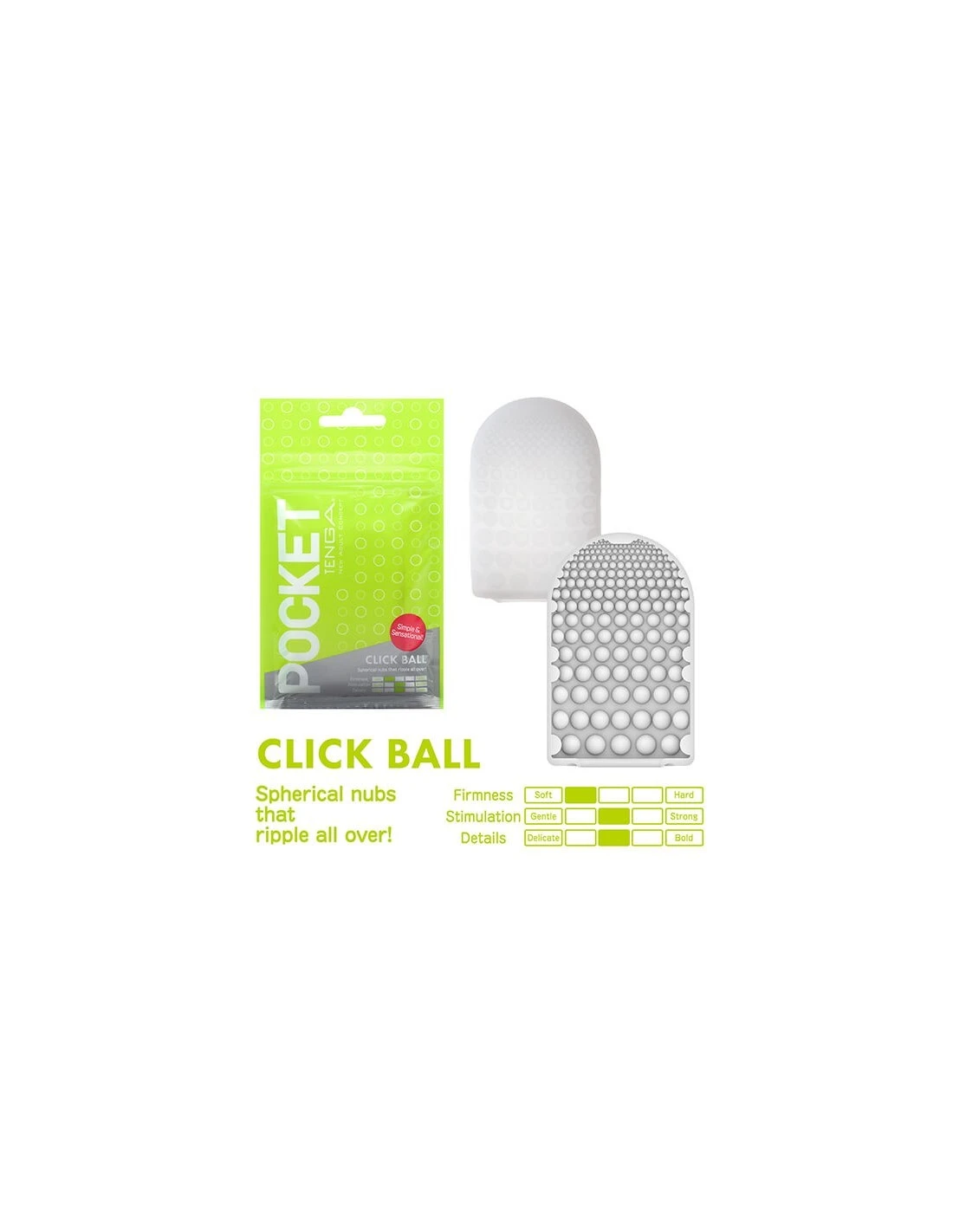 Tenga Pocket Stroker Click Ball 2 Tenga Pocket Stroker Click Ball - Afbeelding 2